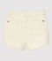 Girls' Denim Shorts AVALANCHE Ecru