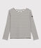 Women's Light Breton Cotton Top MARSHMALLOW white/SMOKING blue
