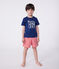 Children's short-sleeved printed cotton T-shirt MEDIEVAL blue