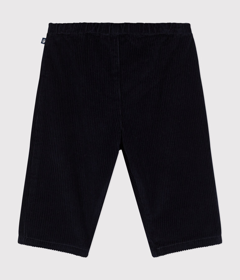 Babies' corduroy trousers SMOKING blue