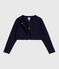 Children's plain cotton cardigan SMOKING blue