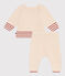 Babies' two-piece cotton jacquard knit set AVALANCHE /CORRIDA
