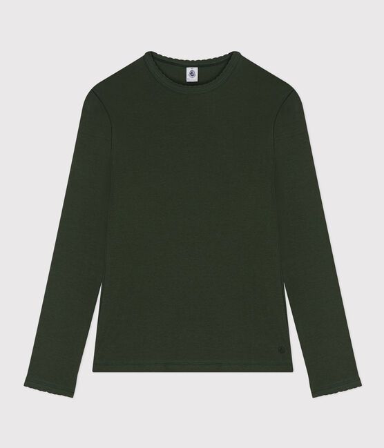 Women's Iconic Cocotte Stitch Cotton T-Shirt AVORIAZ green