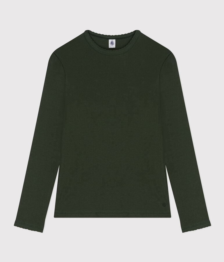 Women's Iconic Cocotte Stitch Cotton T-Shirt AVORIAZ green