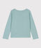 Girls' long-sleeved cotton T-shirt PAUL green
