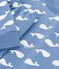 Children's pyjamas in fleece printed with whales blue/white