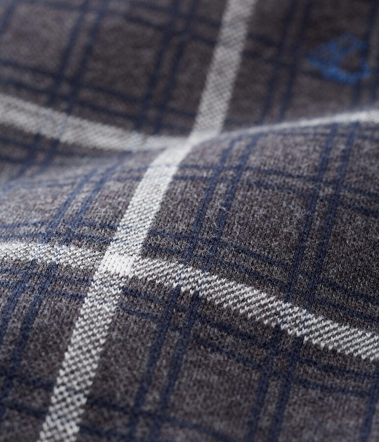 Baby Boys' Checked Sherpa Lined Trousers grey/multicolor