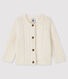Baby girl's wool and cotton cardigan