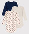 Babies' Long-Sleeved Cotton Bodysuits - 3-Pack variante 1