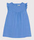 Babies' Sleeveless Plain Cotton Gauze Dress