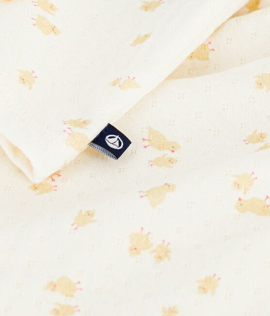 Babies' two-piece set in cotton printed with little chicks MILK /MULTICO
