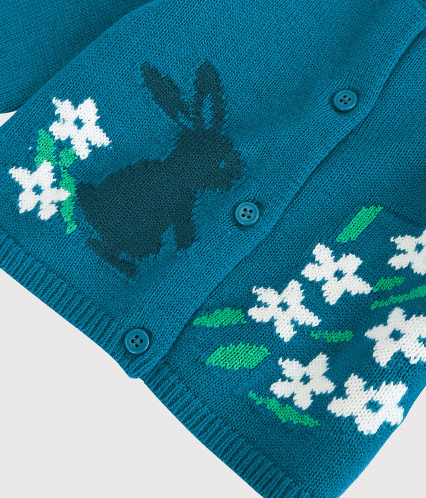 Babies' Knitted Cardigan blue