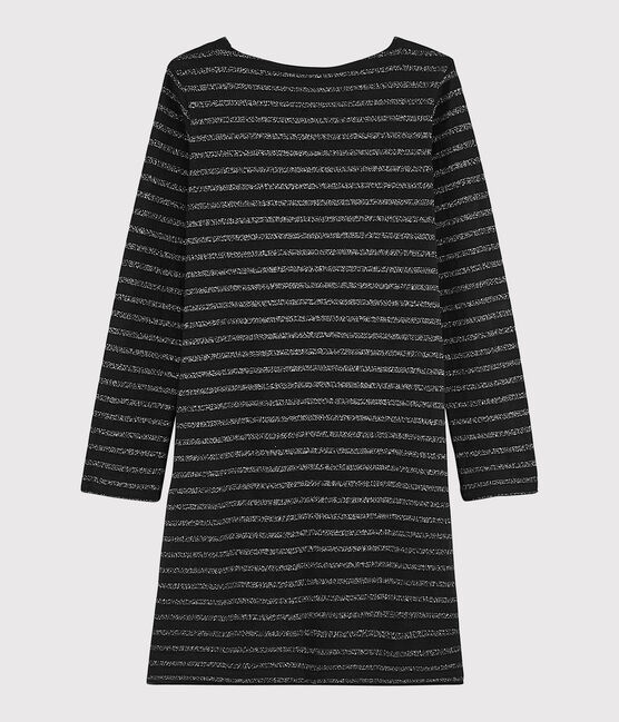Women's Breton striped dress NOIR black/ARGENT