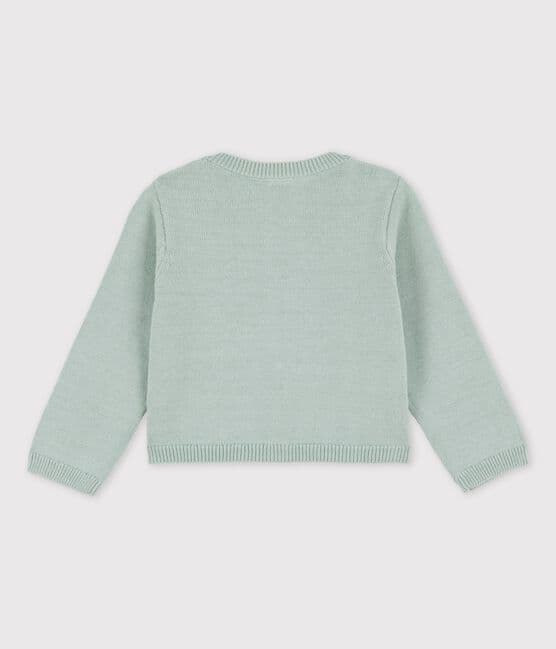 Babies' Sophisticated Knitted Cardigan HERBIER green