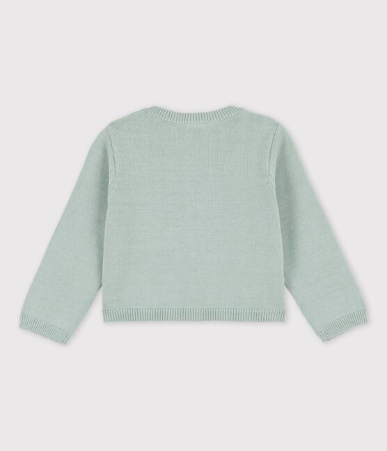 Babies' Sophisticated Knitted Cardigan HERBIER green