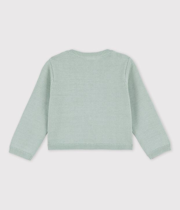 Babies' Sophisticated Knitted Cardigan green