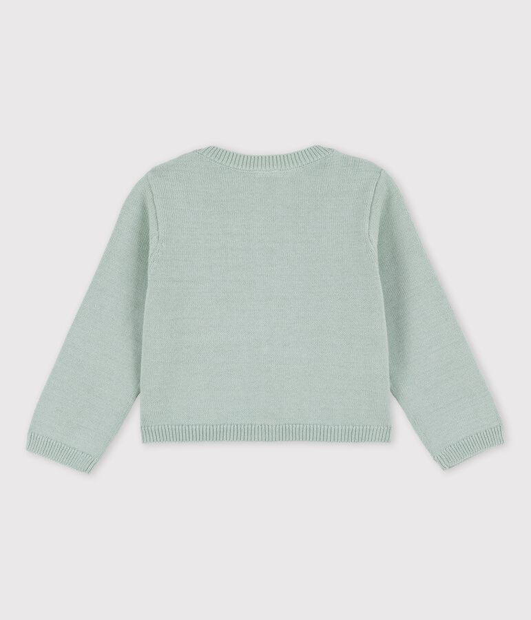 Babies' Sophisticated Knitted Cardigan green