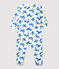 Babies' Decorative Print Fleece Sleepsuit MARSHMALLOW white/MULTICO white