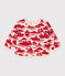 Babies' Patterned Fleece Sweatshirt AVALANCHE red/ROUGE