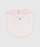 Newborn babies' printed cotton bib BARELY pink/MULTICO