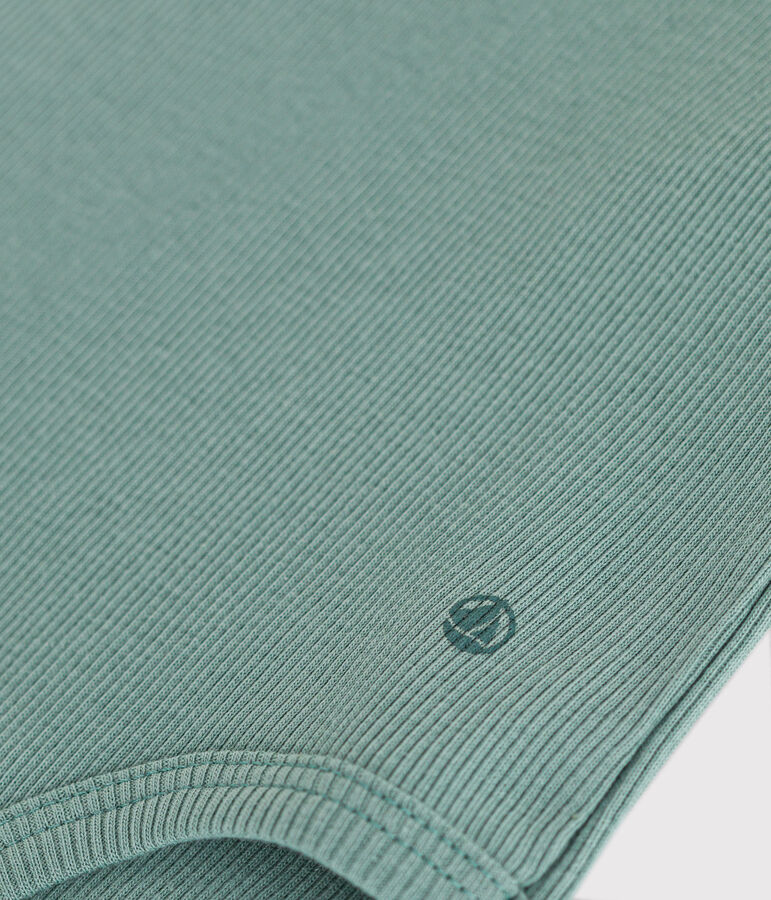 Babies' Long-Sleeved Roll Neck Cotton Bodysuit PAUL green