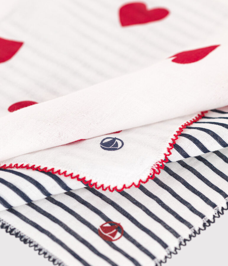 PACK OF 2 COTTON GAUZE HANKIES FOR BABY variante 1