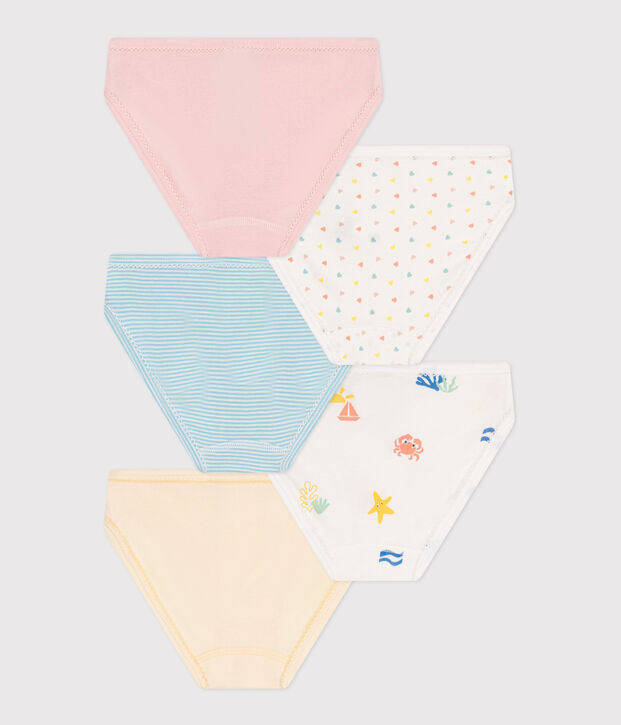 Children's printed cotton pants - 5-Pack multicolor