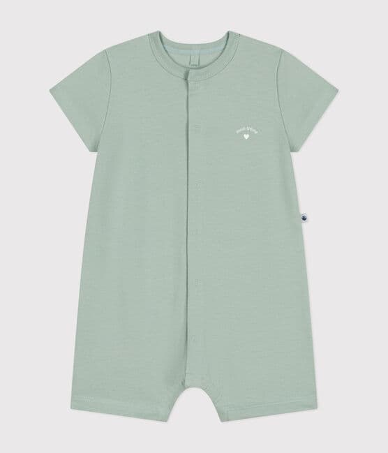 Babies' Lightweight Jersey Playsuit HERBIER green