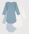 Babies' long-sleeved cotton bodysuits - 3-pack variante 2