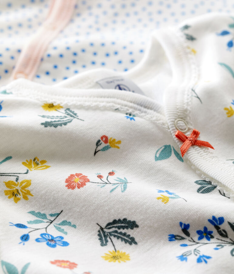 Floral Cotton Sleepsuits - 2-Pack multicolor
