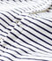 Babies' Classic Wrap in Padded Rib Knit MARSHMALLOW white/SMOKING blue