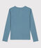 Women's Iconic Organic Cotton T-Shirt With Decorative Stitching ROVER blue