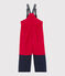 Boys'/Girls' Ski Trousers TERKUIT red/SMOKING