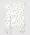Babies' Organic Cotton Gauze Floral Print Long Playsuit MARSHMALLOW white/MULTICO white