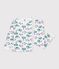 Children's pyjamas in Paris-print fleece white/multicolor