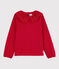 Girls' Long-Sleeved T-shirt red