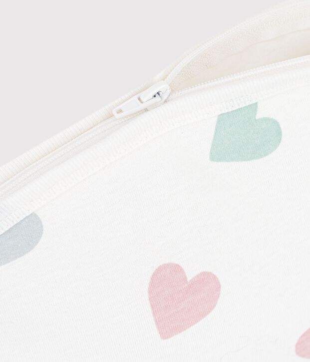 Pochette b&eacute;b&eacute; en coton imprim&eacute; c&oelig;urs white/multicolor