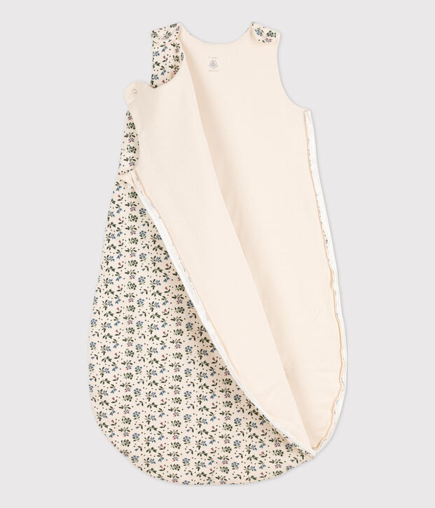 BABIES' FLORAL COTTON TOG 3-RATED SLEEPING BAG Ecru/multicolor