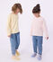 Children's stripy cotton Breton top MILK pink/MARQUISE