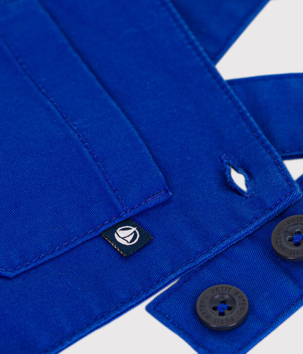 Babies' Serge Dungaree Shorts blue