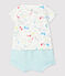 Babies' Colourful Puppies Organic Cotton Terry - 2-Pack MARSHMALLOW white/MULTICO white