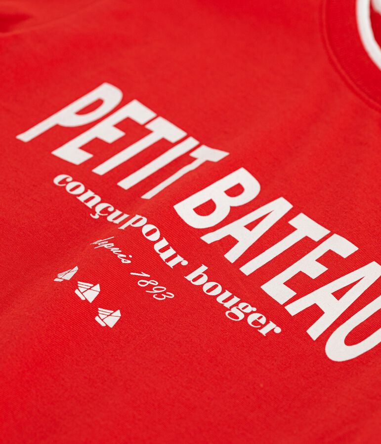 Children's short-sleeved cotton T-shirt red