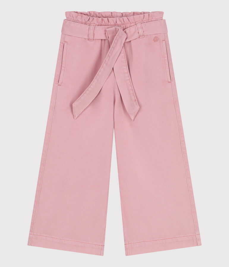 Children's cotton and Lyocell blend trousers. CHARME pink