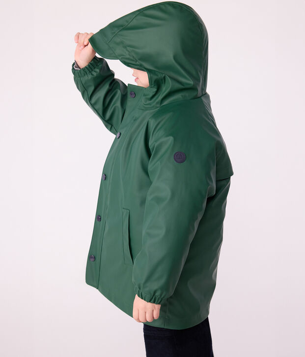 Children's 3-in-1 raincoat green/blue