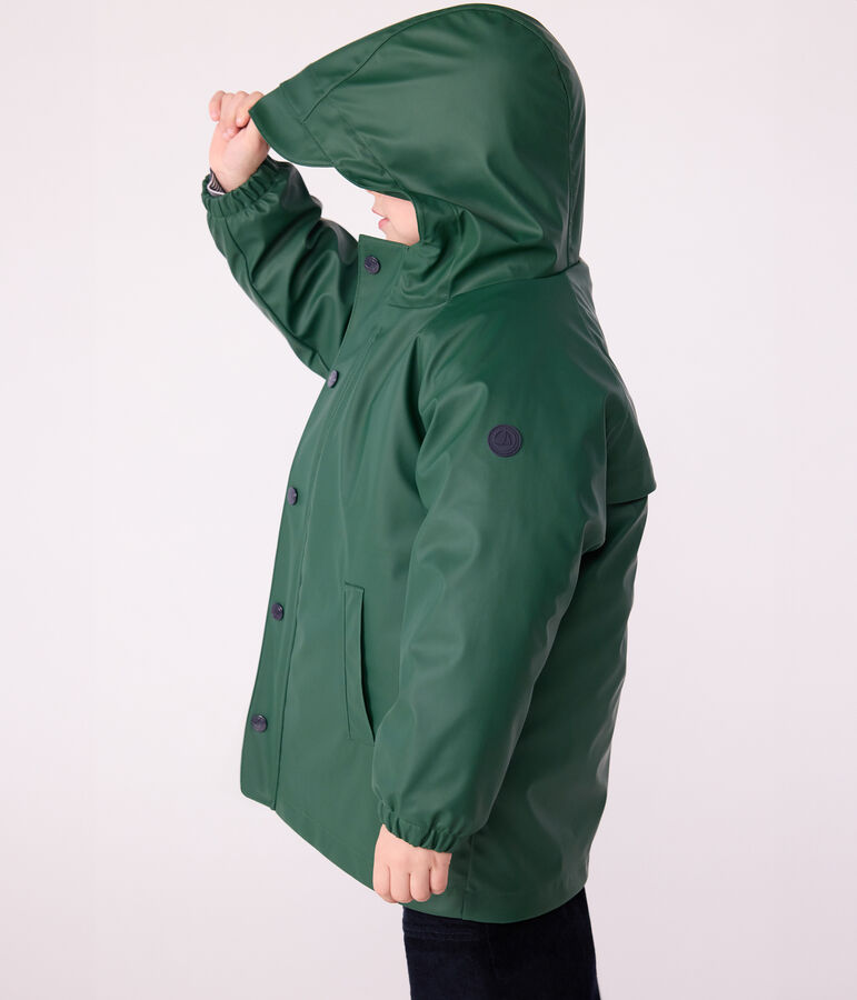 Children's 3-in-1 raincoat green/blue