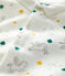 Babies' Pegasus Patterned Organic Cotton Velour Sleepsuit MARSHMALLOW white/MULTICO white
