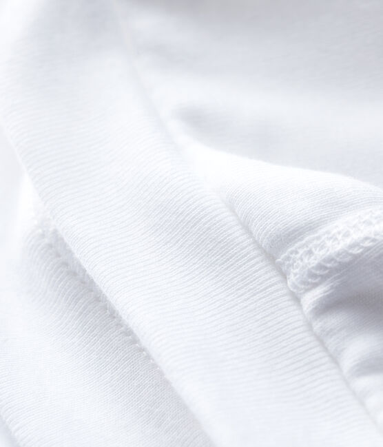 Newborn Babies' White Organic Cotton Bonnet ECUME white
