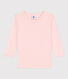 Little girls' long-sleeved cotton T-shirt