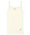 Girls' Strappy Top in Cotton/Wool/Silk MARSHMALLOW white