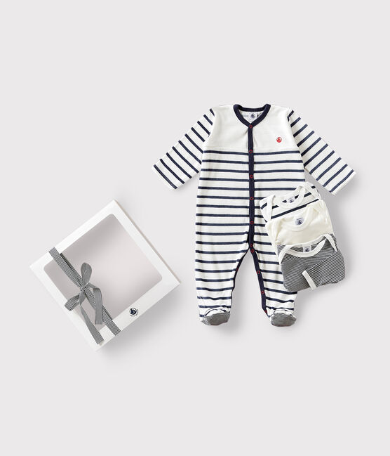 Babies' Pyjamas and 3-Pack of Stripy Bodysuits variante 1